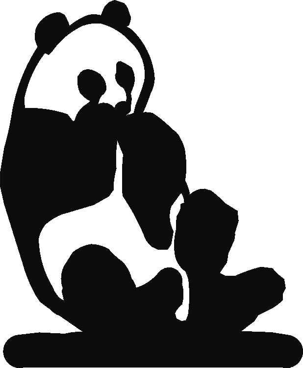 Panda Book Ends