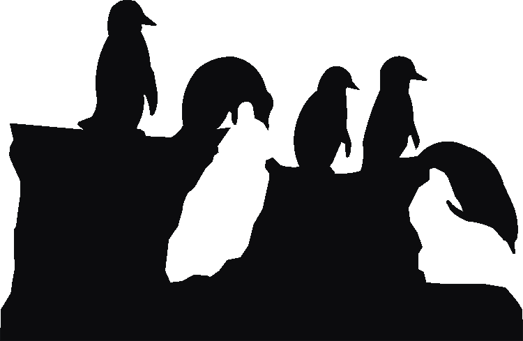 Penguins Silhouettes