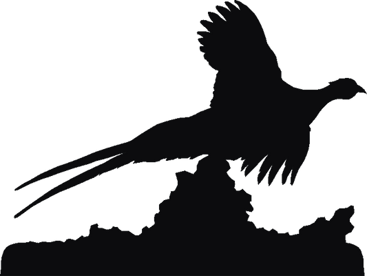 Pheasant Flying Trivia Tray