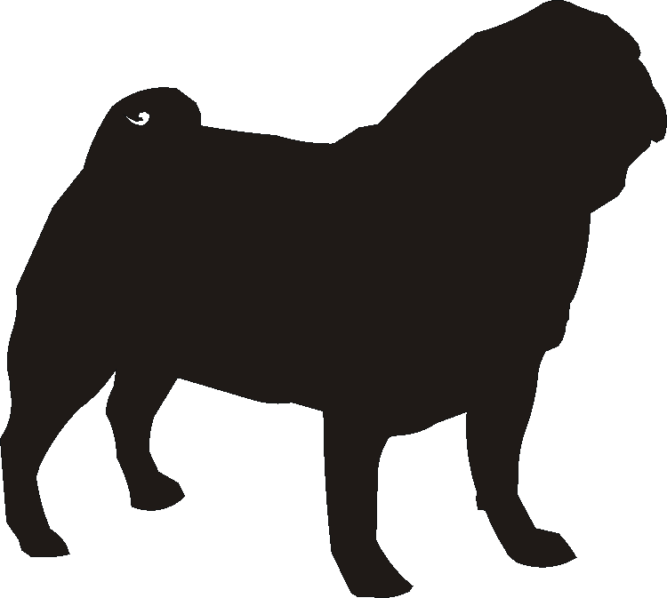 Pug Silhouettes