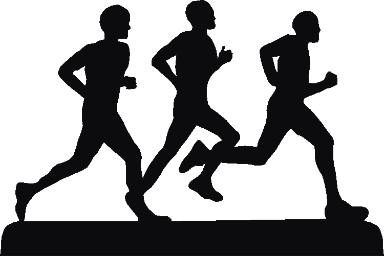 Runners Male Silhouettes