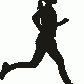Running Woman 1 Hanging Signs