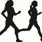 Runners Women 2 Hanging Signs