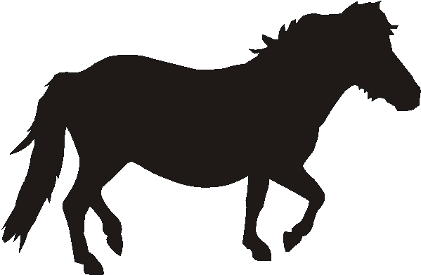 Shetland Pony Silhouettes