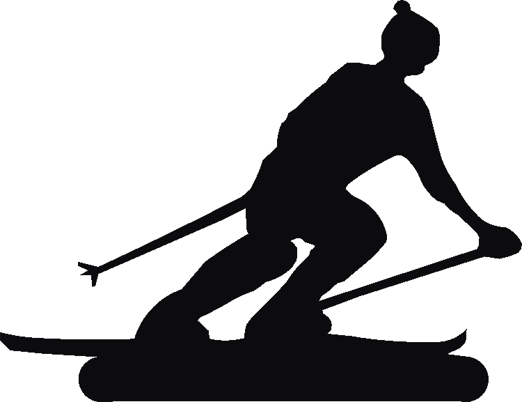 Skiing Silhouettes