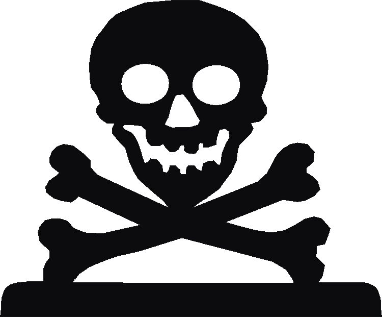 Skull & Crossbones Devon Sign