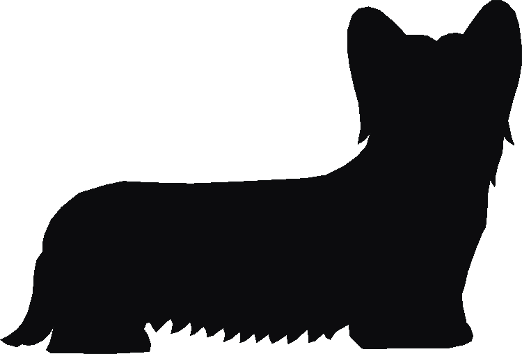 Skye Terrier Silhouettes