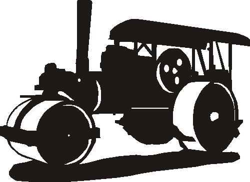 Steam Roller Hanging Signs