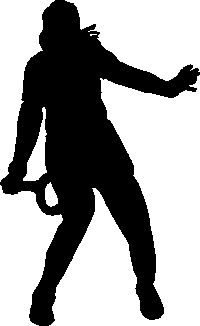 Tennis Woman Silhouettes