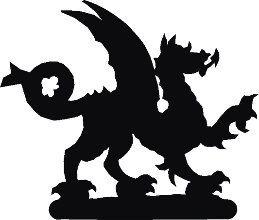 Welsh Dragon Book Ends