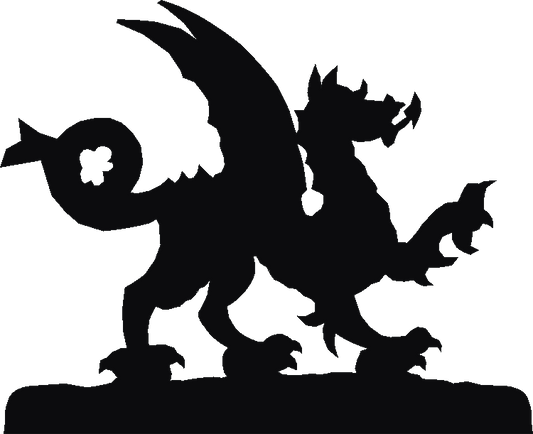 Welsh Dragon Silhouettes