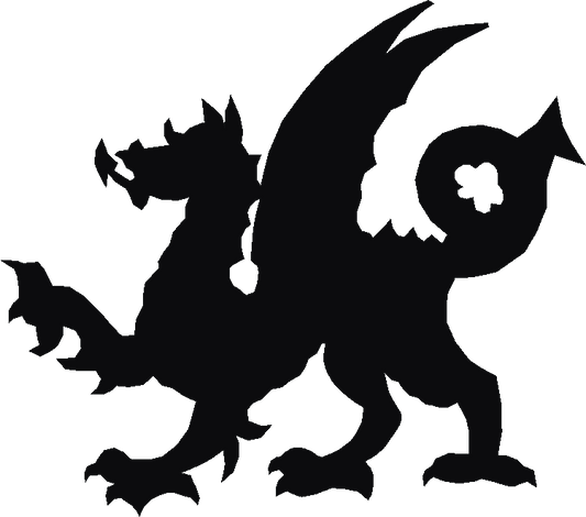 Welsh Dragon Curtain Hook Backs