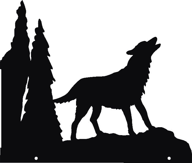 Wolf Hanging Signs